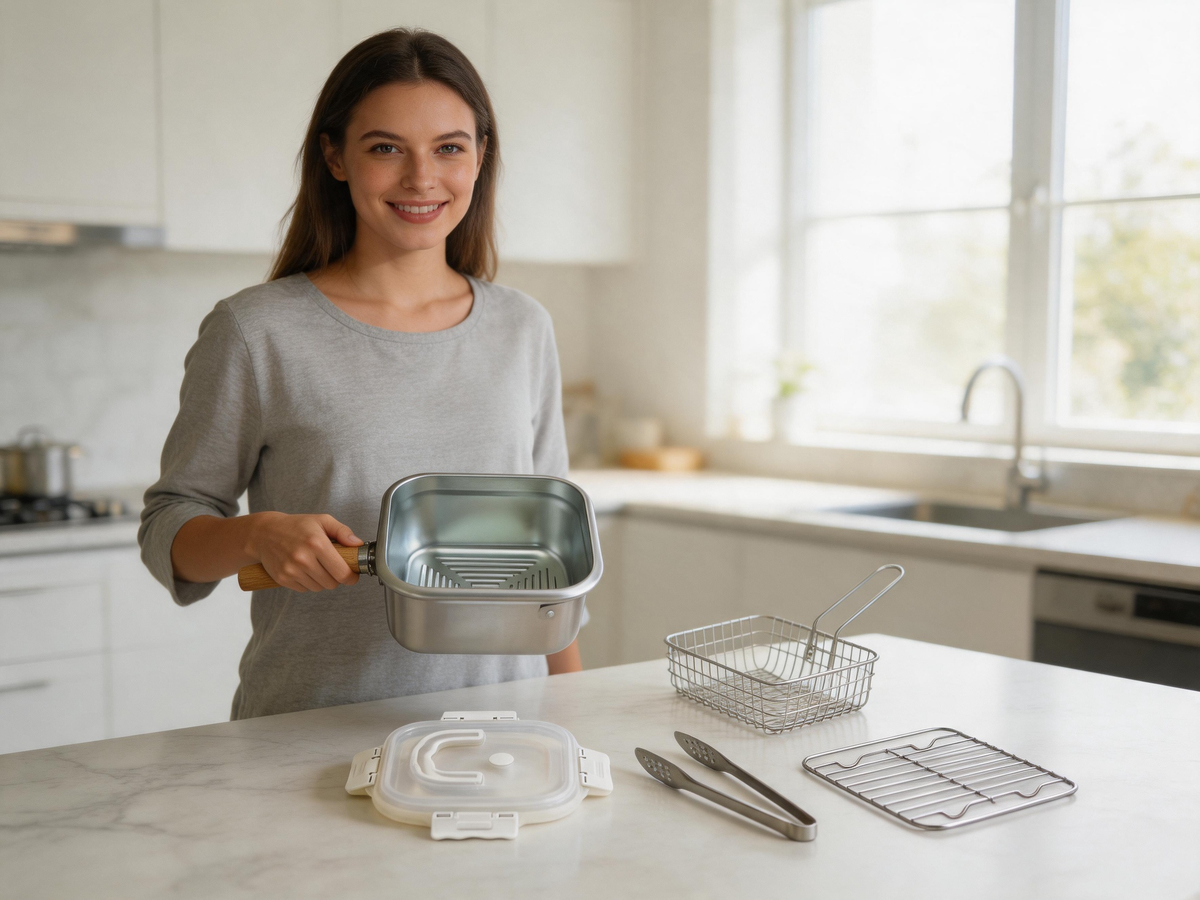 π³ Deep-Fryer | Stainless Steel Home Kitchen | Foodie Crispy Finish